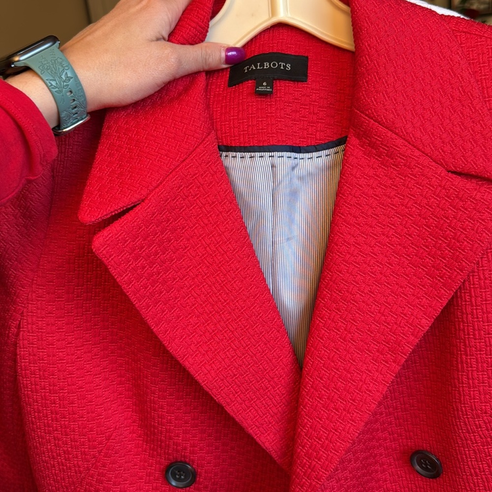 Talbots Double Breasted Jacket - image 4